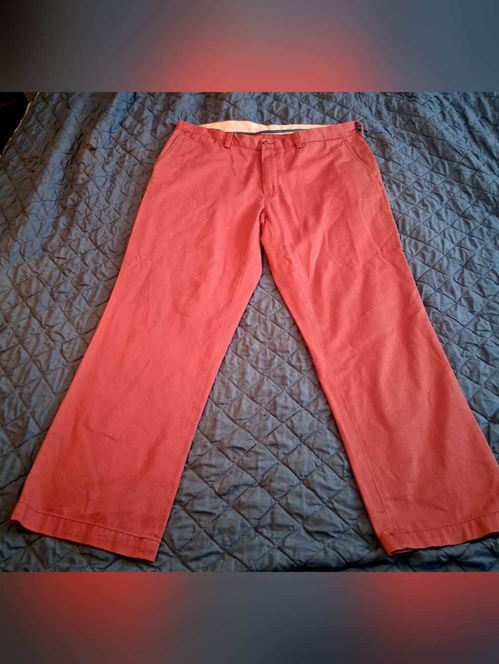 Polo Ralph Lauren 38/30 Chino Slacks " Coral" Nautical Pants NICE